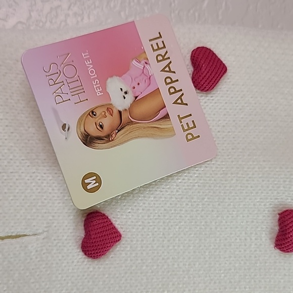 Paris Hilton 3D HEART VALENTINES DAY DOG Knit Sweater - Picture 3 of 11